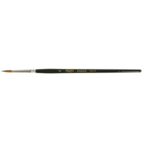 Artist Paint Brush, 1/8" Brush Width, Red Sable, Wood Handle TGS INDUSTRIEL