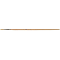 Pure White Bristle Round Marking Paint Brush, 5/32" Brush Width, White China, Wood Handle TGS INDUSTRIEL