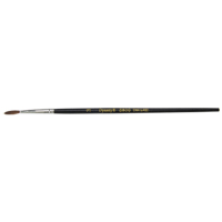 Pinceau pointu &agrave; soies noires pour artiste, Largeur de la brosse de 2,1 mm, Soie de chameau, Manche &agrave; Bois TGS INDUSTRIEL