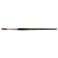 Pinceau pointu &agrave; soies noires pour artiste, Largeur de la brosse de 4 mm, Soie de chameau, Manche &agrave; Bois TGS INDUSTRIEL