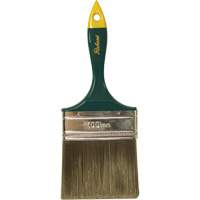 Pinceau de qualit&eacute; sup&eacute;rieure, Polyester, Manche Plastique, Largeur de 4" TGS INDUSTRIEL