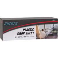 Toile de protection, 400' lo x 9' la, Plastique TGS INDUSTRIEL