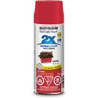 Painter's Touch&reg; Ultra Cover Paint, Apple Red, Satin, Aerosol Can TGS INDUSTRIEL