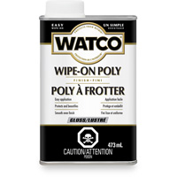 Watco&reg; Wipe-on Poly Stain, 473 ml, Clear, Gloss TGS INDUSTRIEL