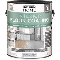 Home Interior Floor Coating System Base Coat, 3.78 L, Water-Based, Very Flat, Grey TGS INDUSTRIEL