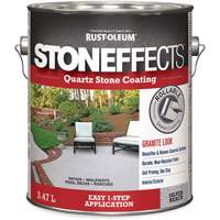 Rev&ecirc;tement &agrave; base de pierre de quartz Stoneffects, 3,78 L, &agrave; l'eau, Textur&eacute;, Gris TGS INDUSTRIEL