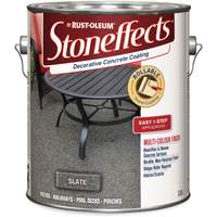 Rev&ecirc;tement de b&eacute;ton d&eacute;coratif Stoneffects, 3,4 L, &agrave; solvants, Textur&eacute;, Gris TGS INDUSTRIEL