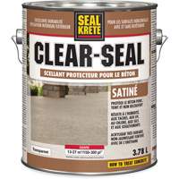 Produit d&eacute;tanch&eacute;it&eacute; protecteur Seal-Krete, 3,78 L, &agrave; l'ur&eacute;thane, Satin, Transparent TGS INDUSTRIEL