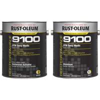 9100 System DTM Epoxy Mastic Base & Activator Kit, Aluminum, Gallon TGS INDUSTRIEL