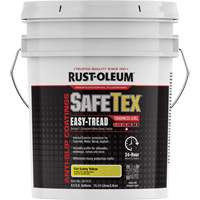 Rev&ecirc;tement d'acrylique SafeTex Easy-Tread, 4 gal., &agrave; l'eau, Fini mat profond/Textur&eacute;, Jaune TGS INDUSTRIEL