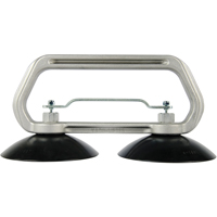Appareils &agrave; ventouses - Ventouse double industrielle, 75 lb Capacit&eacute;, 5", Barre &agrave; tirer, 10" Longueur de la manche TGS INDUSTRIEL