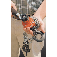 Series 602 Mini Ratchet Lever Hoist, 5' Lift, 550 lbs. (0.275 tons) Capacity, Steel Chain TGS INDUSTRIEL