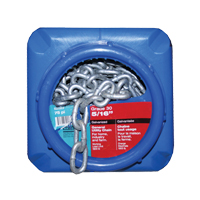 Chaînes galvanis&eacute;es par immersion &agrave; chaud, Acier au carbone, 5/16" x 75' (22,9 m) l, Calibre 30, Charge d'utilisation 1900 lb (0,95 tonne) TGS INDUSTRIEL