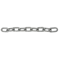 Straight Link Chain, Low Carbon Steel, 1/8" x 1000' (304.8 m) L, Grade 30, 400 lbs. (0.2 tons) Load Capacity TGS INDUSTRIEL