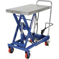 Pneumatic Hydraulic Scissor Lift Table, Steel, 32-1/2" L x 19-3/4" W, 1000 lbs. Cap. TGS INDUSTRIEL
