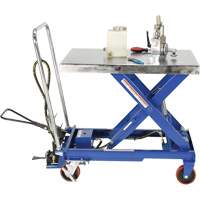 Pneumatic Hydraulic Scissor Lift Table, Steel, 32-1/2" L x 19-3/4" W, 1000 lbs. Cap. TGS INDUSTRIEL