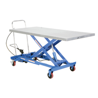 Pneumatic Hydraulic Scissor Lift Table, Steel, 63" L x 31-1/2" W, 1000 lbs. Cap. TGS INDUSTRIEL