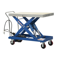 Pneumatic Hydraulic Scissor Lift Table, Steel, 47-1/2" L x 24" W, 2000 lbs. Cap. TGS INDUSTRIEL