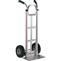 Knocked Down Hand Truck, Dual Handle, Aluminum, 48" Height, 500 lbs. Capacity TGS INDUSTRIEL