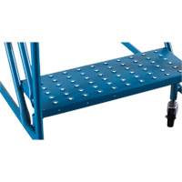 CSA-Certified Rolling Step Ladder with Locking Step, 14 Steps, 30" Step Width, 128" Platform Height, Steel TGS INDUSTRIEL