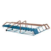 CSA-Certified Rolling Step Ladder with Locking Step, 16 Steps, 30" Step Width, 144" Platform Height, Steel TGS INDUSTRIEL