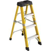 Industrial Heavy-Duty Stepladders (6400 Series), 4', Fibreglass, 300 lbs. Capacity, Type 1A TGS INDUSTRIEL