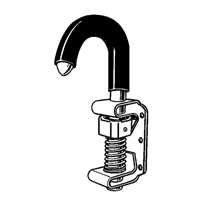 Crochet pour c&acirc;ble simple, 2/ens TGS INDUSTRIEL