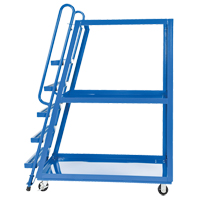 Chariot &agrave; cueillette, Acier, 27-7/8" la x 56-1/8" p, 3 tablettes, Capacit&eacute; 1000 lb TGS INDUSTRIEL