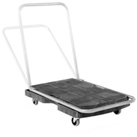 Chariot &agrave; plateforme utilitaire, 30-1/2" lo x 20-1/2" la, 250 lb cap, Roues Caoutchouc TGS INDUSTRIEL