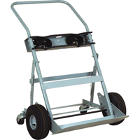 Chariots &agrave; quatre roues pour bouteilles, Roues Pneumatique, Base de 28" la x 6" lo, 1000 lb TGS INDUSTRIEL