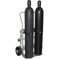 Chariots &agrave; quatre roues pour bouteilles, Roues Pneumatique, Base de 28" la x 6" lo, 1000 lb TGS INDUSTRIEL