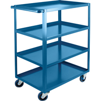 Chariots &agrave; tablettes robustes, 4 Tiers, 24" la x 48" h x 39" p, Capacit&eacute; 1200 lb TGS INDUSTRIEL