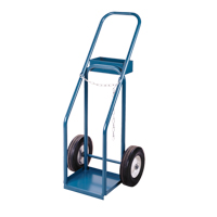 Chariots pour bouteilles de gaz, Roues Semi-pneumatique, Base de 12" la x 10" lo, 400 lb TGS INDUSTRIEL