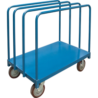 Single Level Rails Heavy-Duty Panel Mover Truck, 48" x 30" x 45", 2500 lbs. Capacity TGS INDUSTRIEL