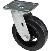 Roulette moul&eacute;, Pivotant, 6" (152,4 mm), Caoutchouc, 550 lb (249 kg) TGS INDUSTRIEL