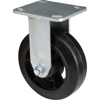 Roulette moul&eacute;, Fixe, 6" (152,4 mm), Caoutchouc, 550 lb (249 kg) TGS INDUSTRIEL