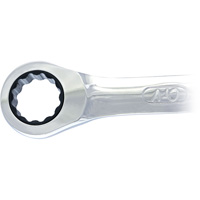 Cl&eacute; mixte &agrave; cliquet &agrave; motif long non r&eacute;versible, 19 mm, Fini Ordinaire TGS INDUSTRIEL