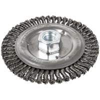 Stringer Bead Brush, 6" Dia., 0.022" Fill, 5/8"-11 Arbor, Steel TGS INDUSTRIEL