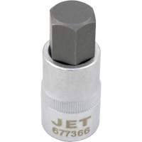 Bit Socket, Hex, 12 mm x 2" L, 1/2" Drive TGS INDUSTRIEL
