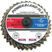 Powerblend FLX Roll-on Flap Disc, 3" x Type R, Z40 Grit, Zirconia Alumina TGS INDUSTRIEL