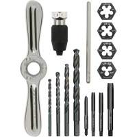 Tap and Die Set with Hex-Lok 2-in-1 Handle, 15 Pieces TGS INDUSTRIEL