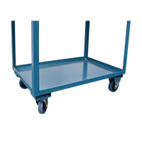 Chariots de service &agrave; bordure profonde, 2 Tiers, 24" la x 47" h x 36" p, Capacit&eacute; 1200 lb TGS INDUSTRIEL