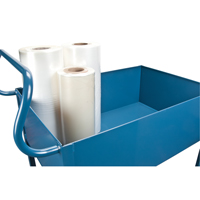 Chariots de service &agrave; bordure profonde, 2 Tiers, 24" la x 47" h x 36" p, Capacit&eacute; 1200 lb TGS INDUSTRIEL