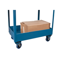 Chariots de service &agrave; bordure profonde, 2 Tiers, 24" la x 47" h x 36" p, Capacit&eacute; 1200 lb TGS INDUSTRIEL