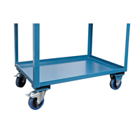 Chariots de service mobiles, 2 Tiers, 24" la x 57" h x 40" p, Capacit&eacute; 1200 lb TGS INDUSTRIEL