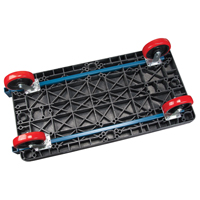 Plastic Platform Truck, 60" L x 30" W, 2500 lbs. Cap., Polyurethane Wheels TGS INDUSTRIEL