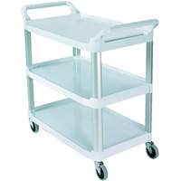 Chariot avec tablette et parois ouvrantes, 3 tiers, 40" x 37" x 20", Capacit&eacute; 300 lb TGS INDUSTRIEL