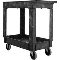 Flat Handle Utility Cart, 2 Tiers, 34" x 31-1/4" x 16", 500 lbs. Capacity TGS INDUSTRIEL