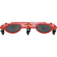 Socle roulant pour les genoux, Plastique, Rouge, Capacit&eacute; 350 lb TGS INDUSTRIEL