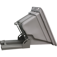 Self Dumping Hopper, Polyethylene, 5/8 cu.yd., Grey TGS INDUSTRIEL